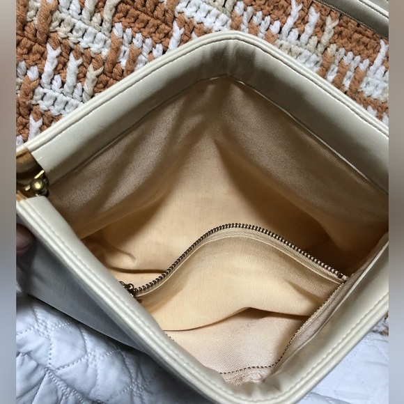 Vintage Coblentz Original Cream Leather Shoulder Bag - Picture 7 of 10